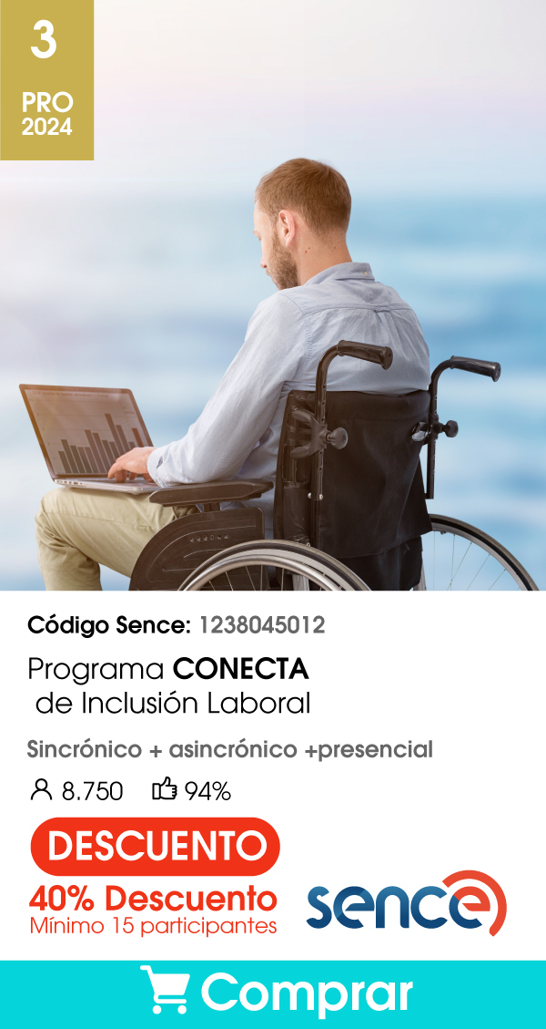 Tarjeta programa Conecta de Inclusión Laboral