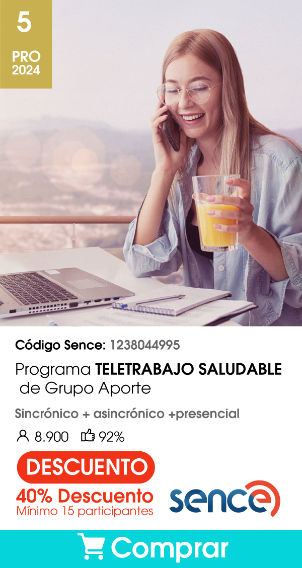 Tarjeta programa Teletrabajo